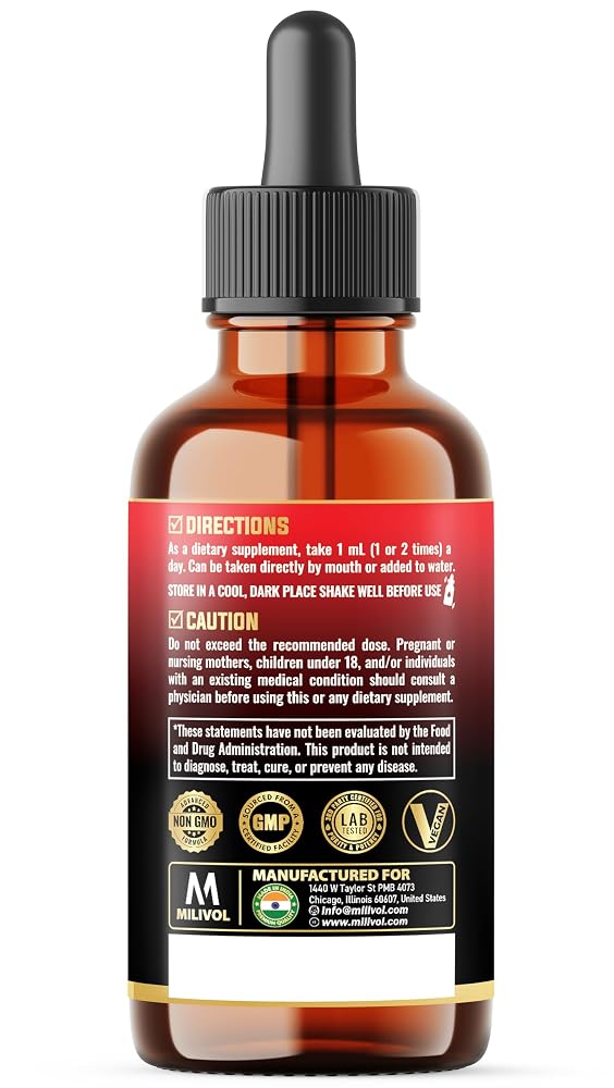 MILIVOL 10in1 Wormwood Liquid Drops - 2 Fl Oz - image 9