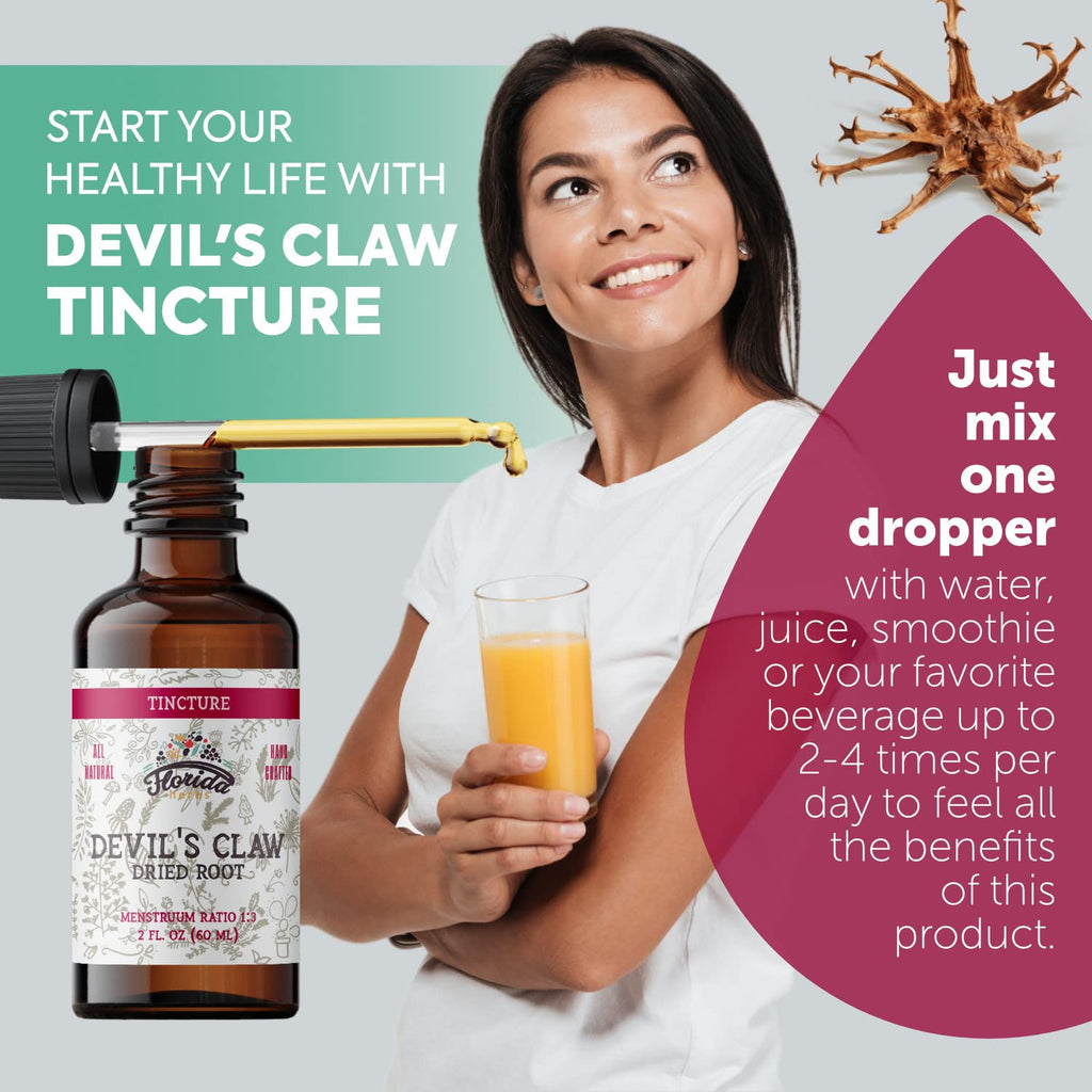 Florida Herbs Devil's Claw Tincture Alcohol-Free Extract - 2 oz - image 2