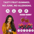 Llama Naturals Real Fruit Prebiotic & Probiotic Gummies for Adults