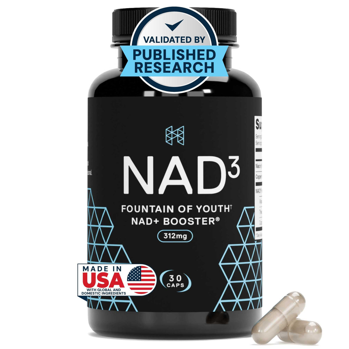 HPN NAD3 NAD+ Booster for Cellular Energy & Healthy Aging