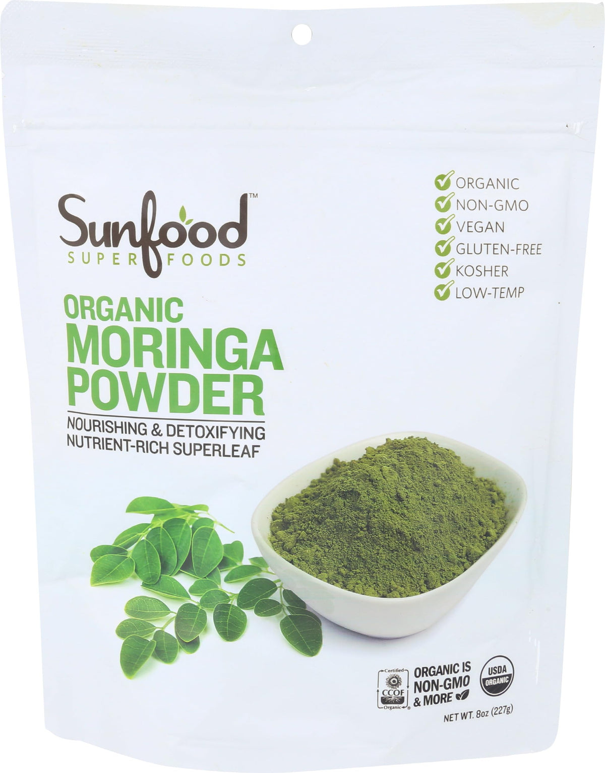 Sunfood Superfoods Moringa Powder Organic - 8 oz