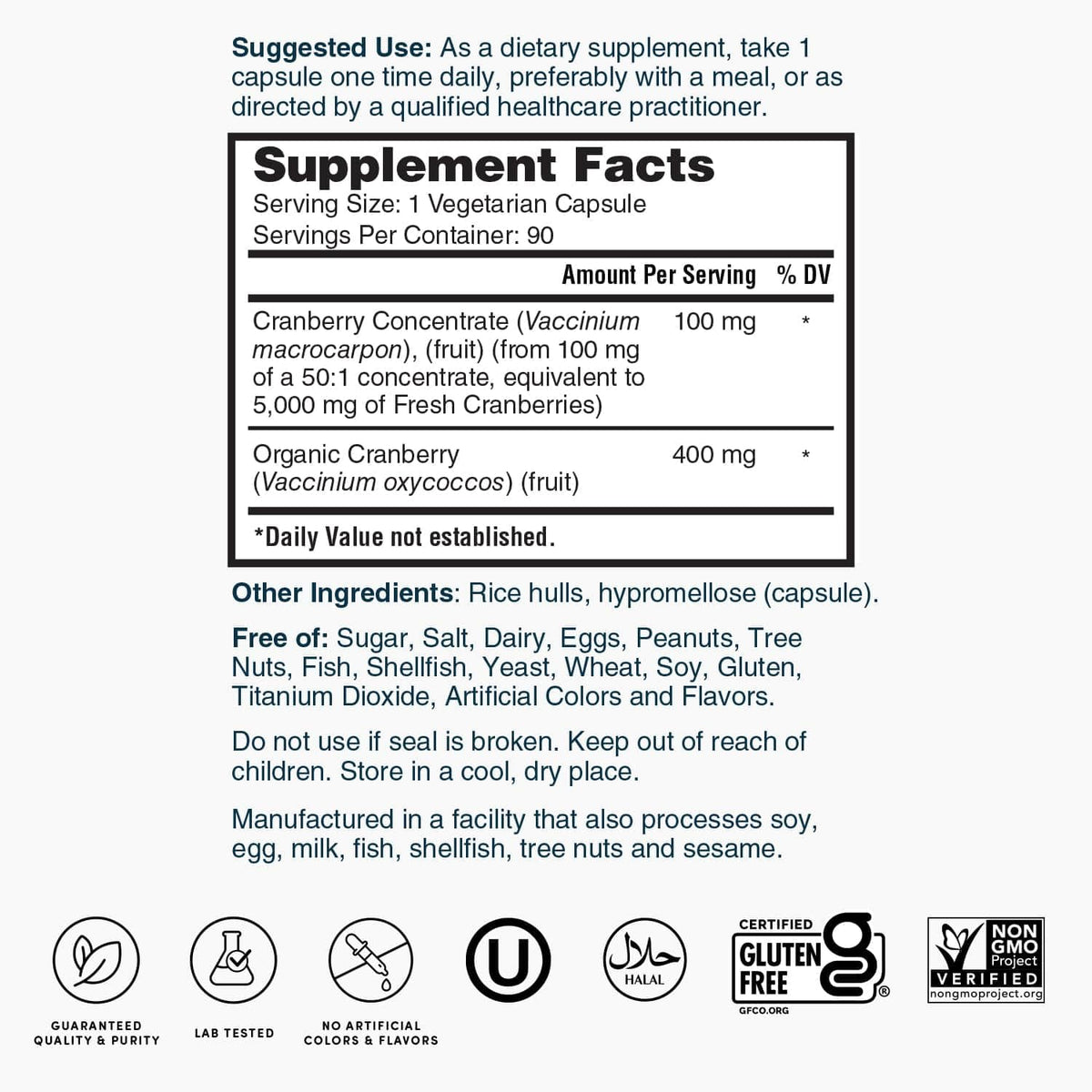 Nature's Lab Cranberry 5400mg Urinary Tract Support - 90 Capsules - image 5