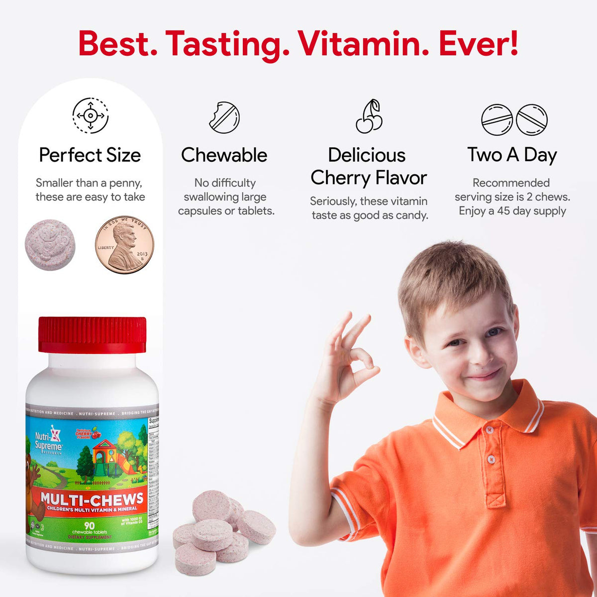 NUTRI-SUPREME RESEARCH Kids Multivitamin - 90 Vegetarian Gummies - image 3