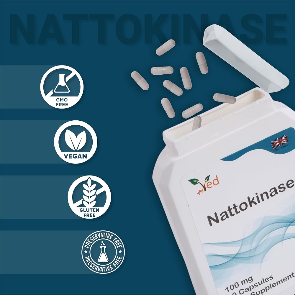 Ved Nattokinase 2000 FU 100mg - 90 Vegan Capsules - image 5