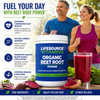 LifeSource Vitamins Beet Root Powder Organic - 57 Servings - image 3