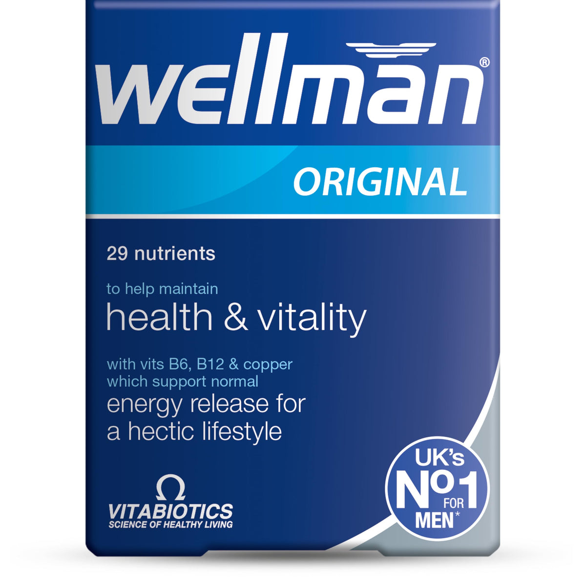 Wellman Tablets Advanced One-A-Day Multivitamin for Men - 30 Tablets