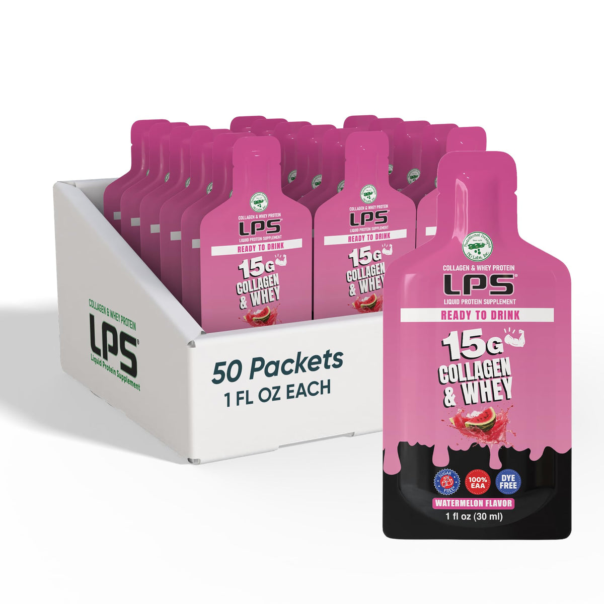 Nutritional Designs LPS Liquid Collagen & Whey Protein Supplement