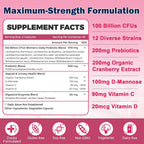 ZEBORA Vaginal Probiotics for Women Health 100 Billion CFUs - 90 Capsules - image 6