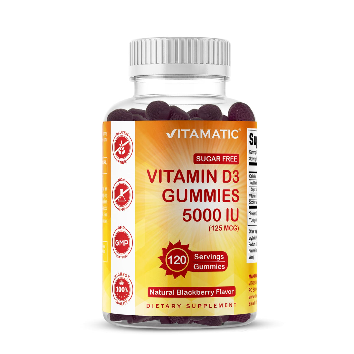 Vitamatic Sugar Free Vitamin D3 50
