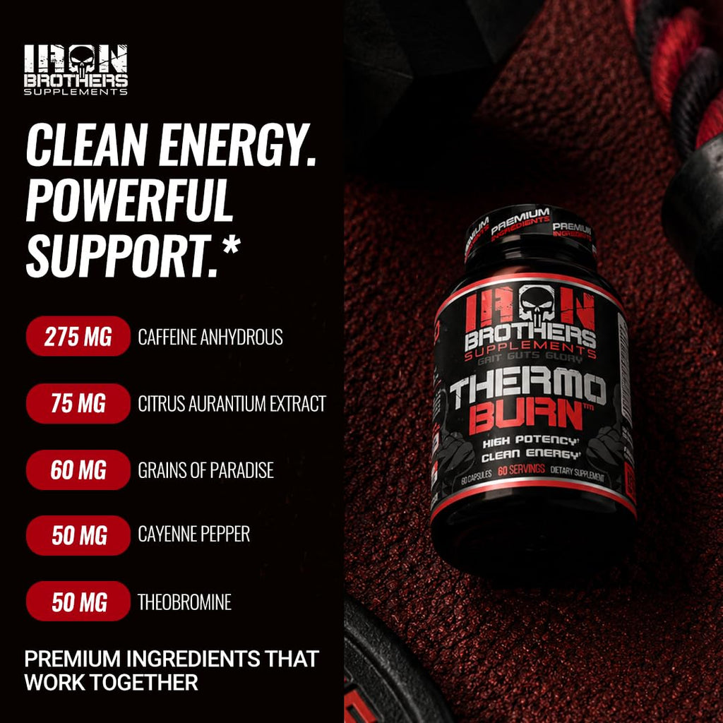 Iron Brothers Thermo Burn Hardcore Fat Burner - 60 Capsules - image 5