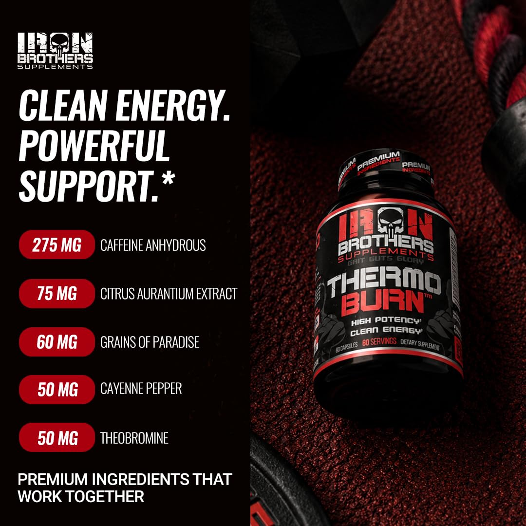 Iron Brothers Thermo Burn Hardcore Fat Burner - 60 Capsules - image 5