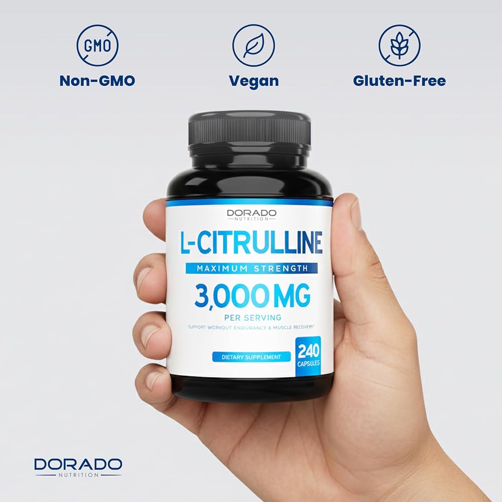 DORADO NUTRITION L-Citrulline 3000mg - 240 Capsules - image 7