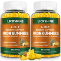lickshine Iron Supplement Gummies 100MG - 120 Count