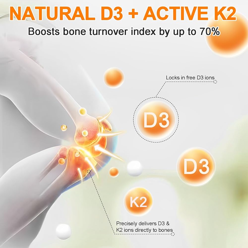 Daiasns Vitamin D3 5000 IU & K2 MK-7 Liquid Drops - 60ml - image 4