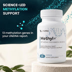 LIFEDNA Methyl + Methylfolate 5-MTHF & TMG Formula - 60 Capsules - image 6
