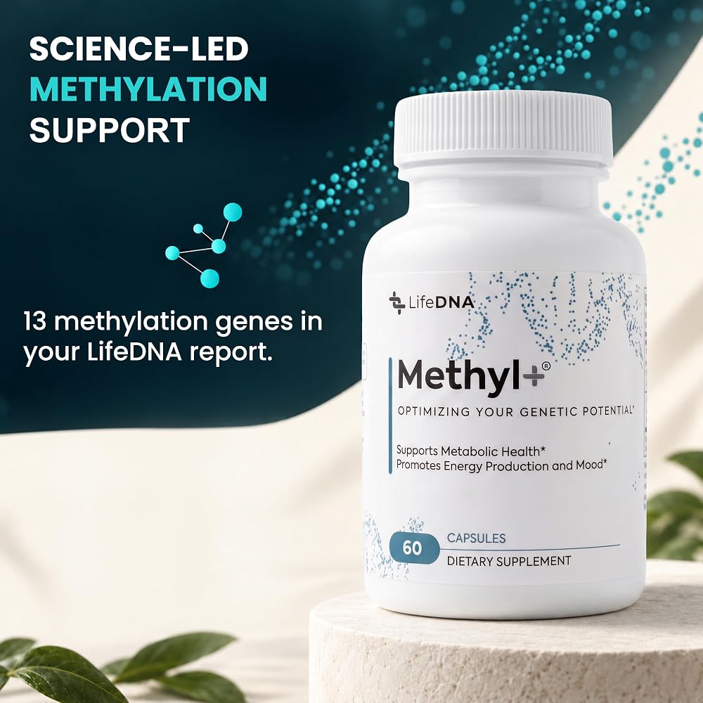 LIFEDNA Methyl + Methylfolate 5-MTHF & TMG Formula - 60 Capsules - image 6