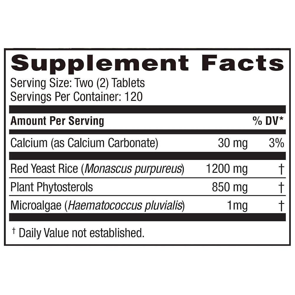 Evaxo Red Yeast Rice Plus 1200 mg - 240 Tablets - image 3