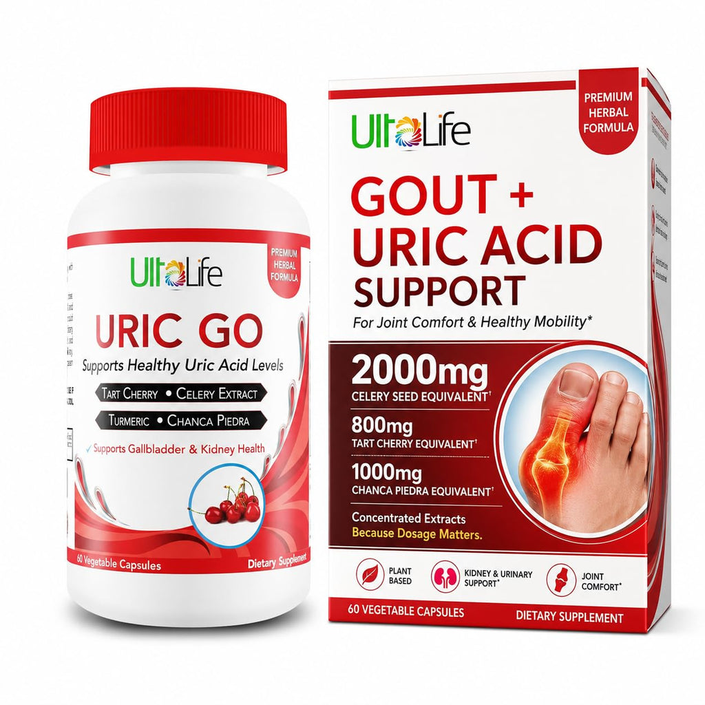 ULTALIFE URIC GO Uric Acid Support Supplement - 60 Capsules