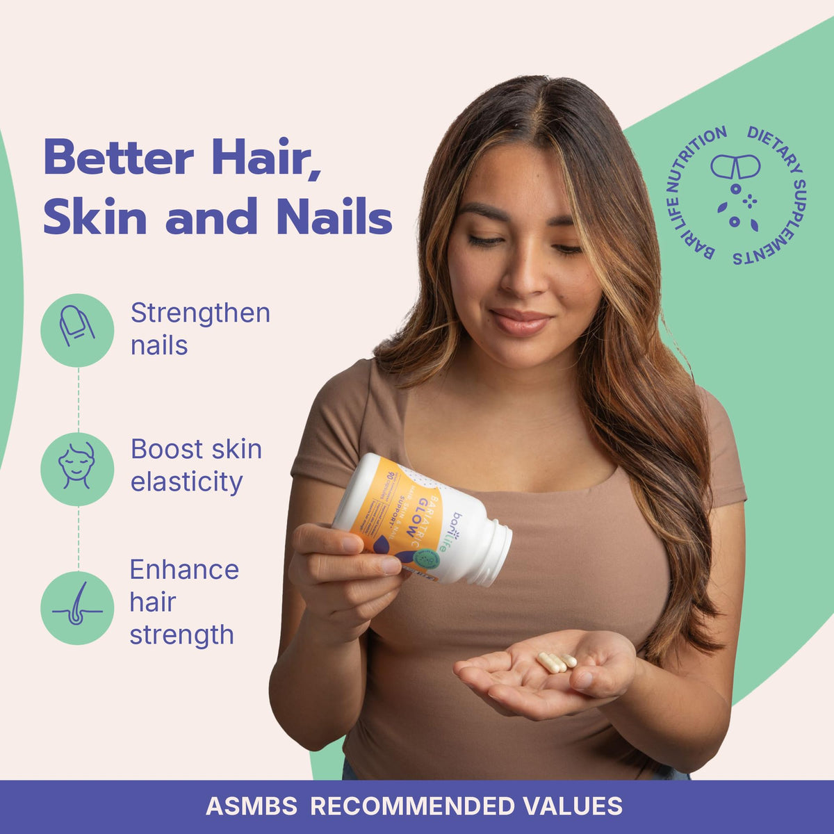 Bari Life Hair, Skin & Nails Supplement - 90 Tablets - image 3
