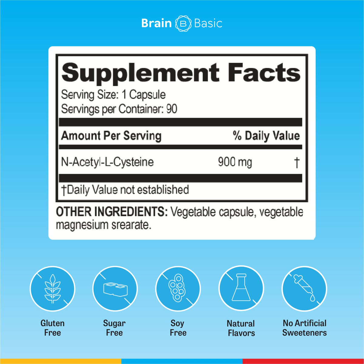 Brain Bean Ultra NAC Glutathione Precursor - 90 Capsules - image 7