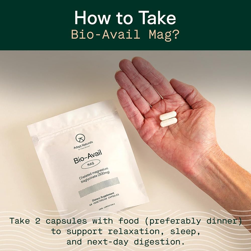Adapt Naturals Magnesium Glycinate Supplement - 60 Capsules - image 7