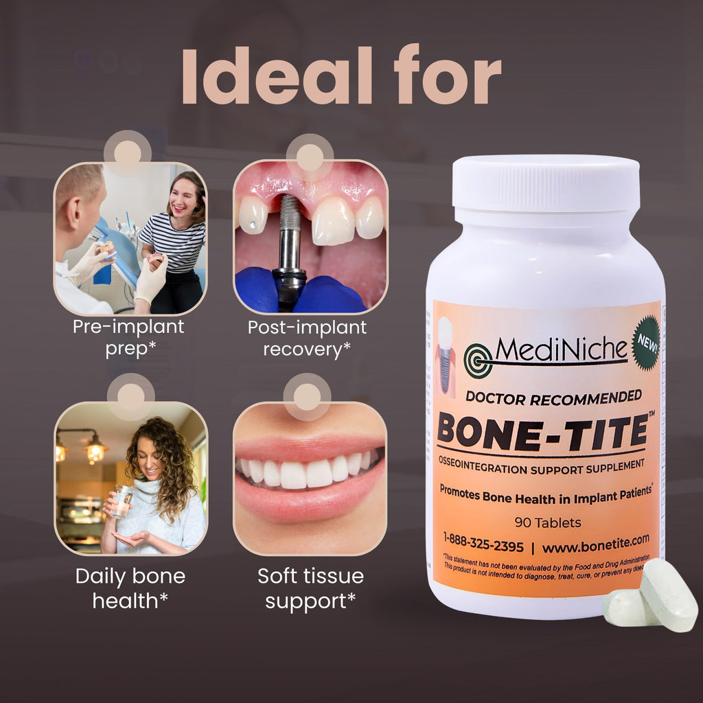 MediNiche Bone-Tite Osseointegration Support Supplement - 90 Tablets - image 5