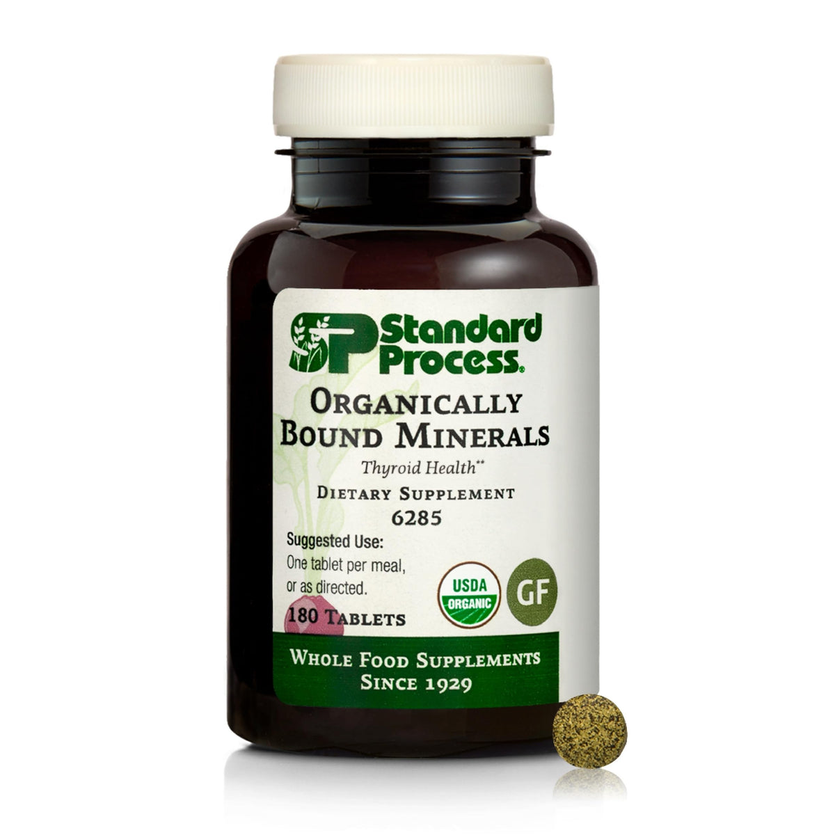 Standard Process Organically Bound Minerals Iodine - 180 Tablets