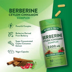 Nature's Truth Berberine with Ceylon Cinnamon Complex - 50 Vegan Capsules - image 5
