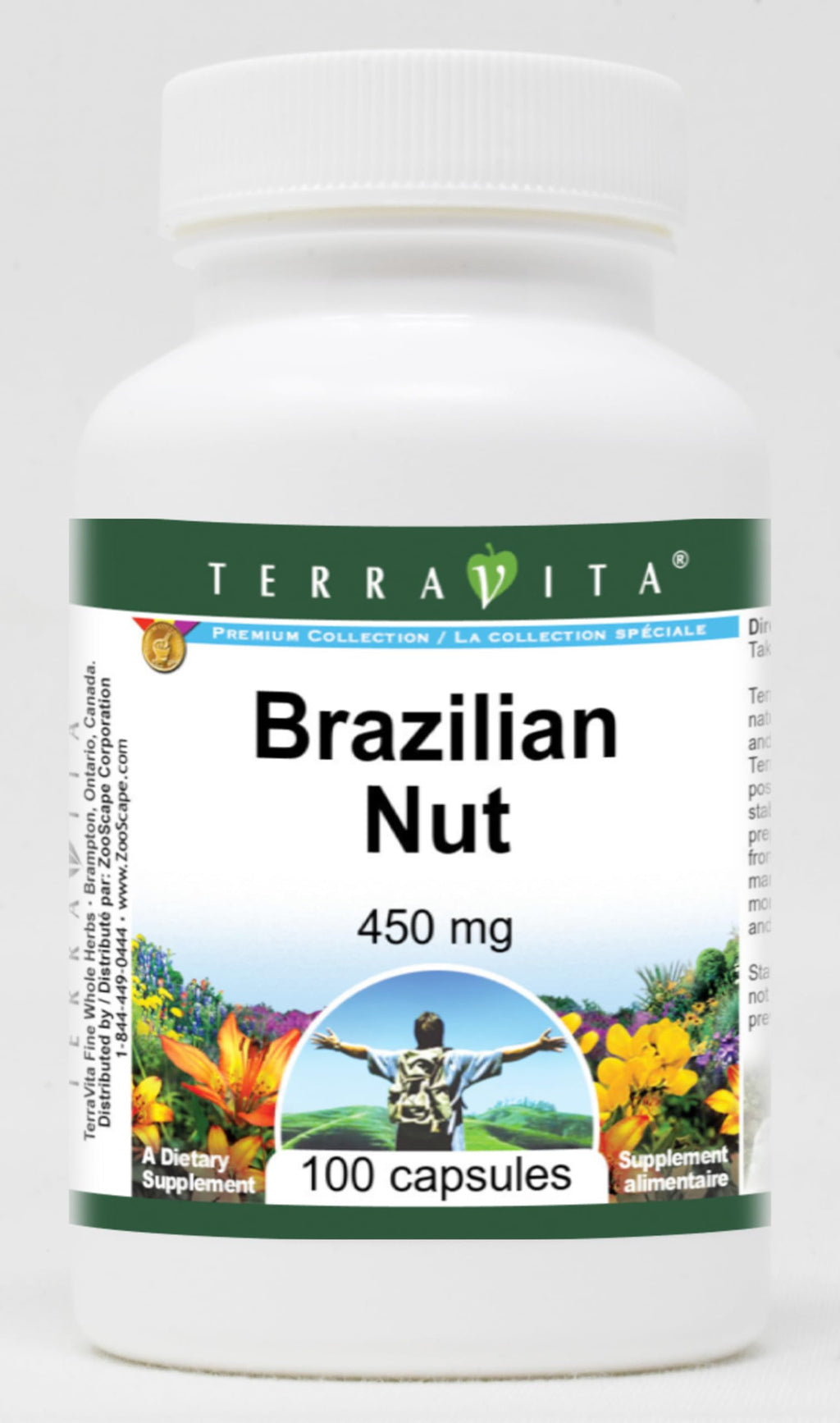 Terravita Brazilian Nut - 450 mg (100 Capsules, ZIN: 519323)