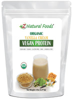 Z Natural Foods Organic Vanilla Cream Vegan Protein Powder - 80 oz