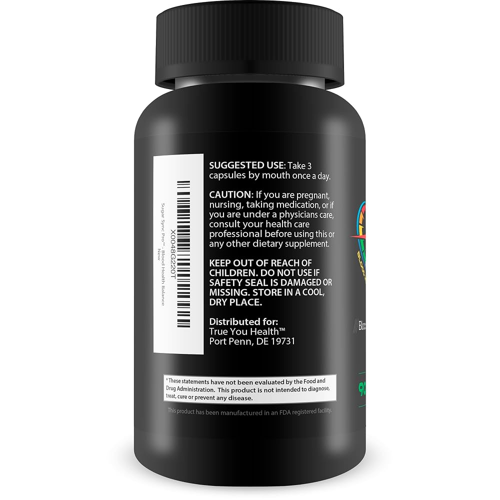 Happy Health Marketplace Sugar Sync Pro Blood Health - 90 Capsules - image 3
