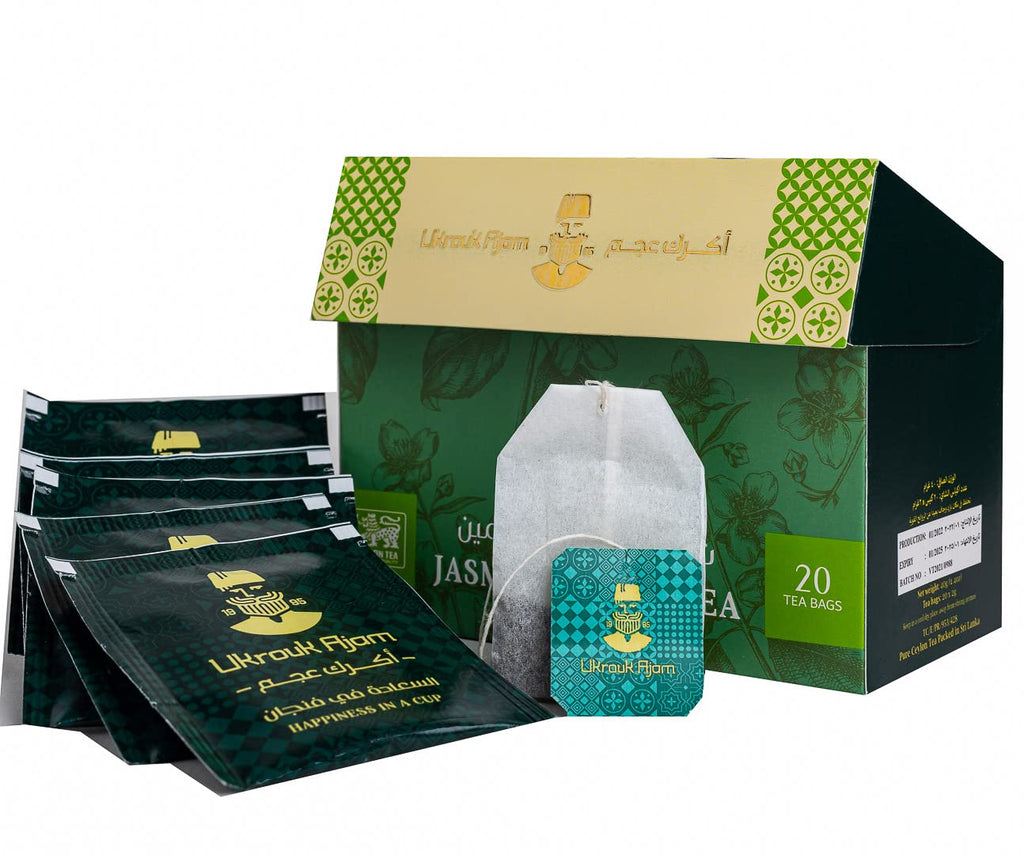 Ukrouk Ajam Pure Ceylon Jasmine Green Tea Bags - 20 Count - image 5