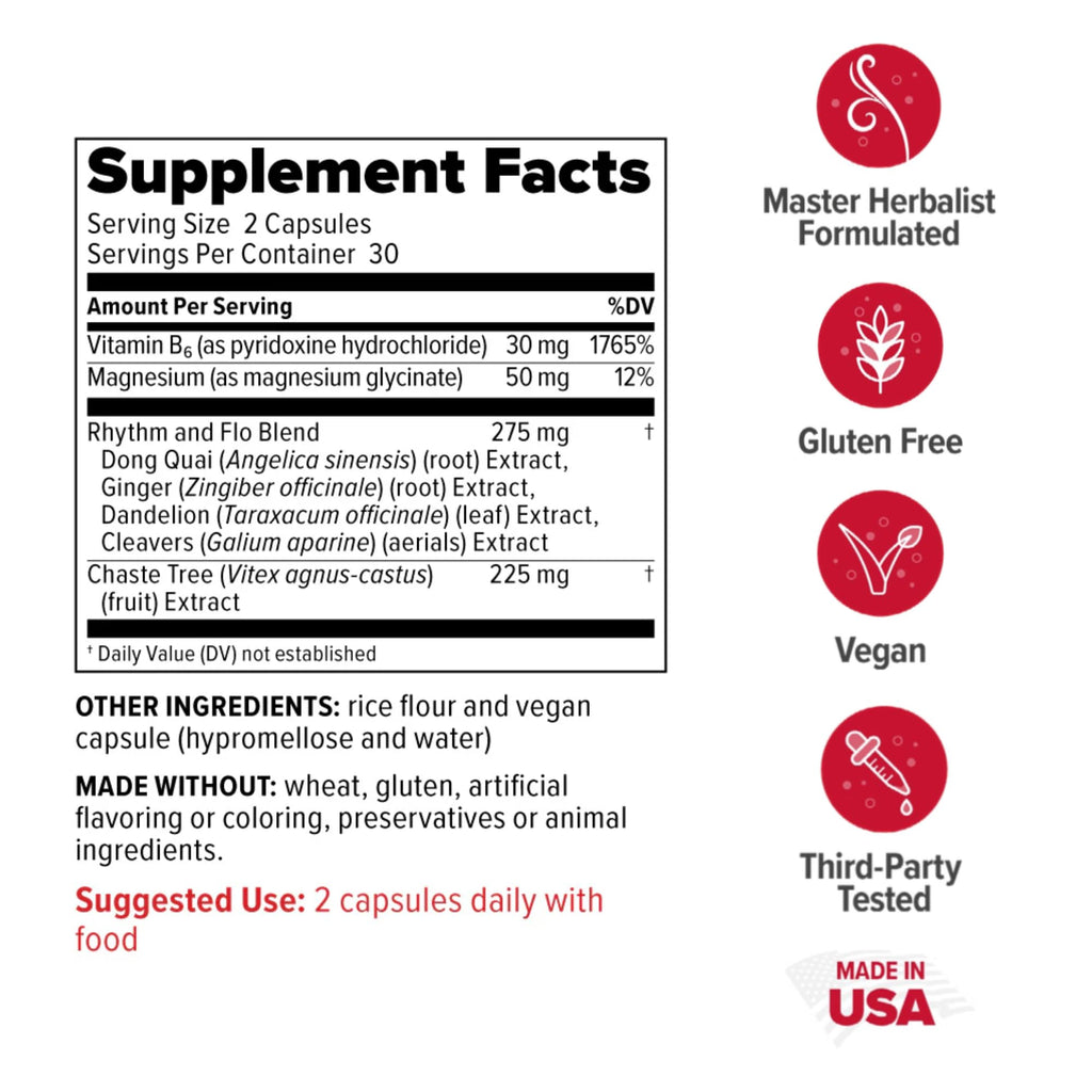 Redd Remedies Rhythm & Flo Hormonal Balance - 60 Capsules - image 2
