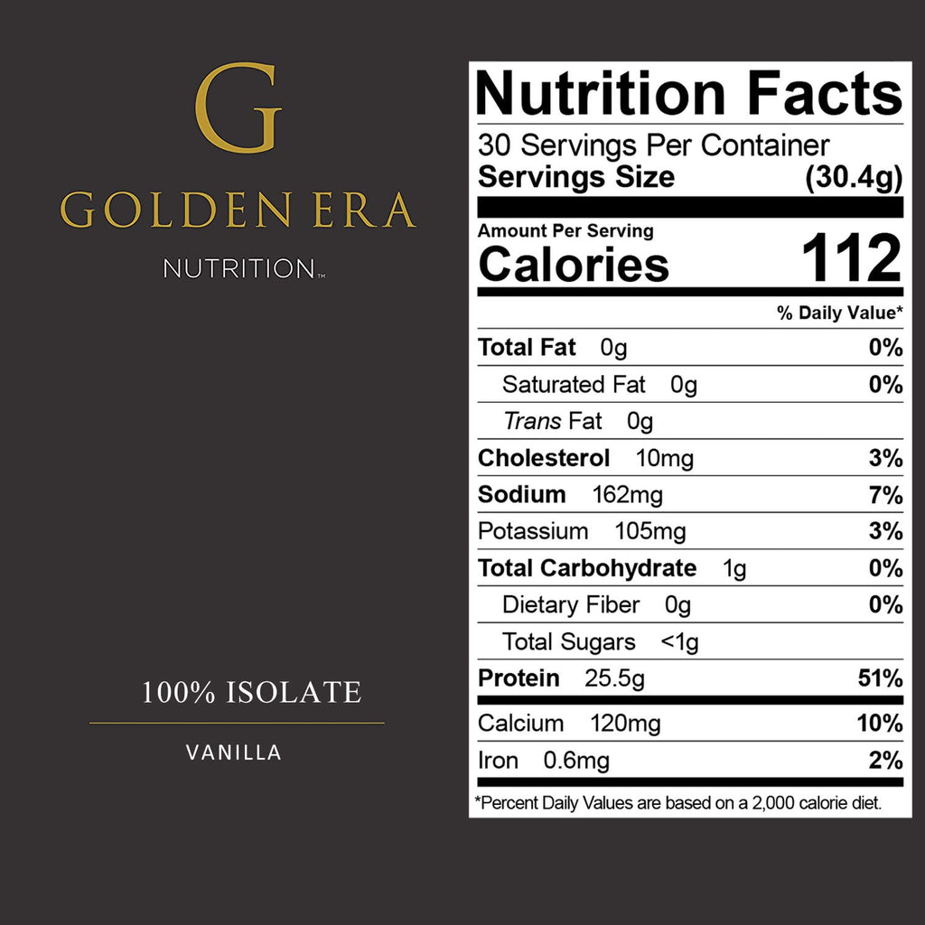 Golden Era Nutrition Whey Isolate Plus Protein Powder - 2 lbs - image 3