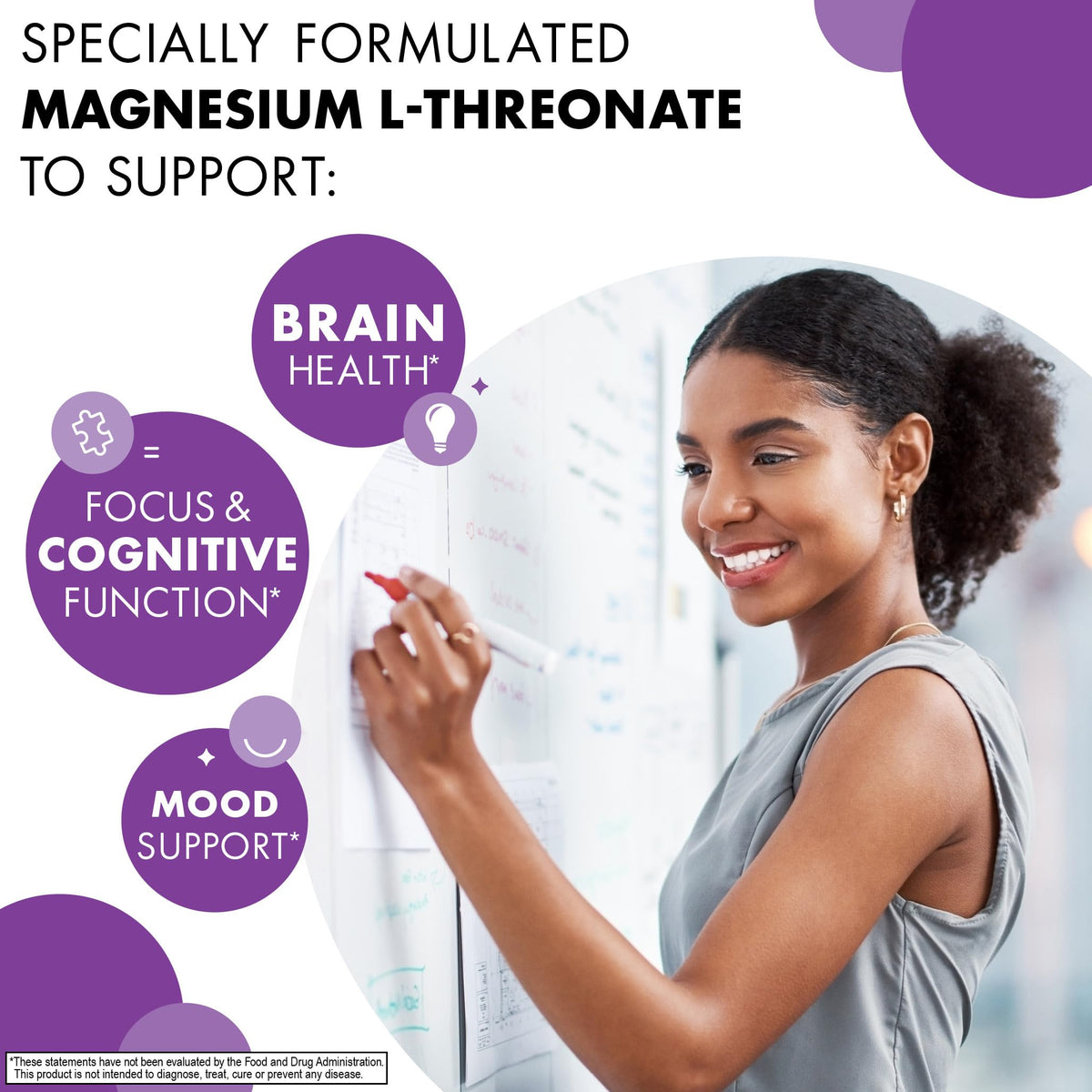 BlueBonnet Magtein Magnesium L-Threonate - 90 Vegetable Capsules - image 4