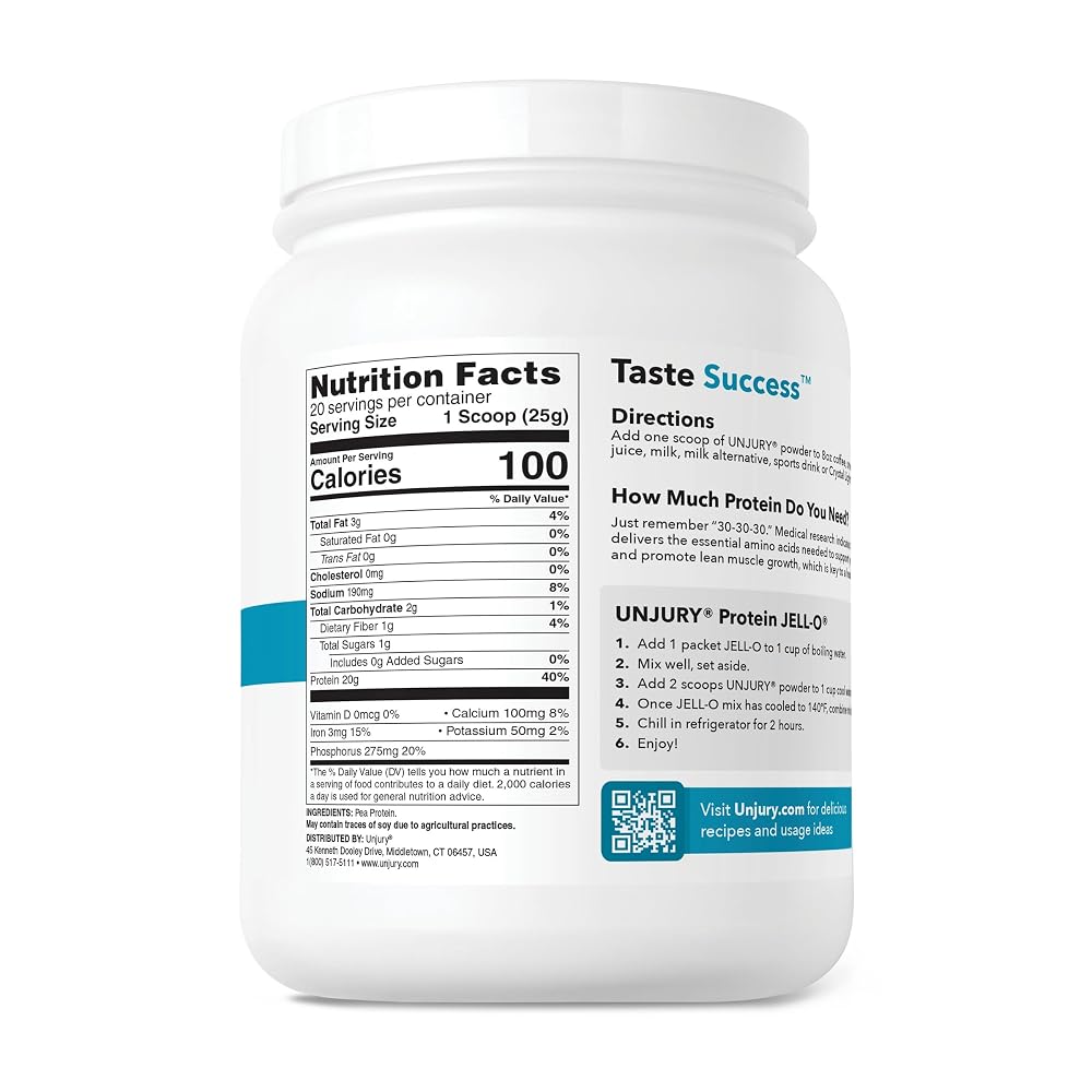 Unjury Planted Protein Powder - 20 Servings