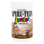 NaturesPlus SPIRU-TEIN Junior Chocolate Plant-Based Protein Powder - 15 Servings