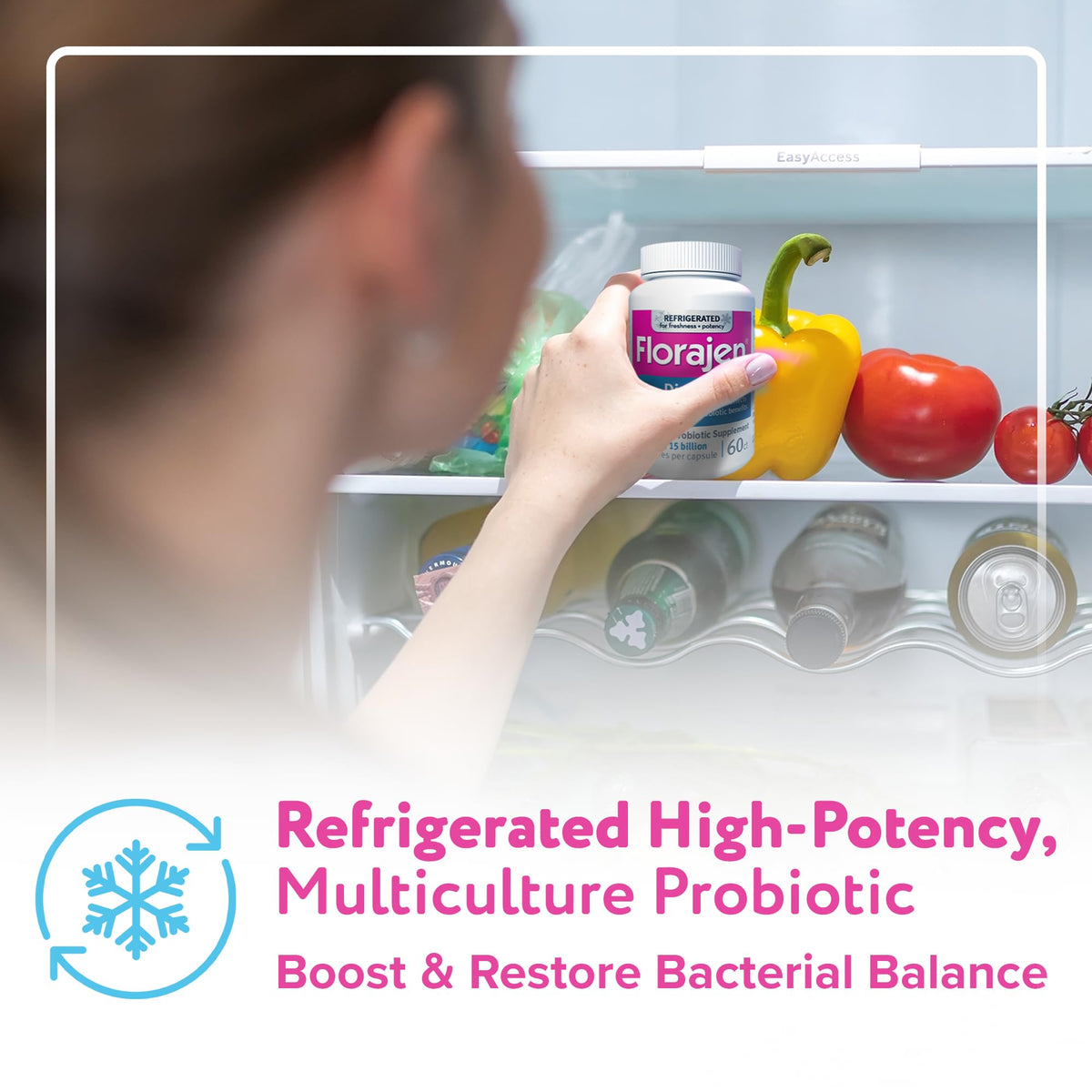 Florajen Digestion Probiotic - Gut Health Supplement for Bloating