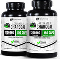 Healthfare Activated Charcoal 1200mg - 150 Vegan Capsules