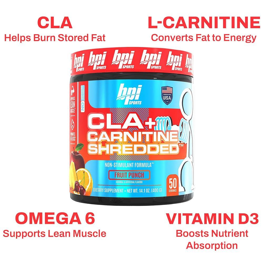 BPI Sports CLA + Carnitine Shredded Supports Lean Muscle & Promotes - image 9