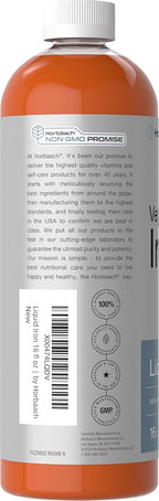 Horbäach Iron Supplement Liquid Fruit Punch - 16 fl oz - image 3