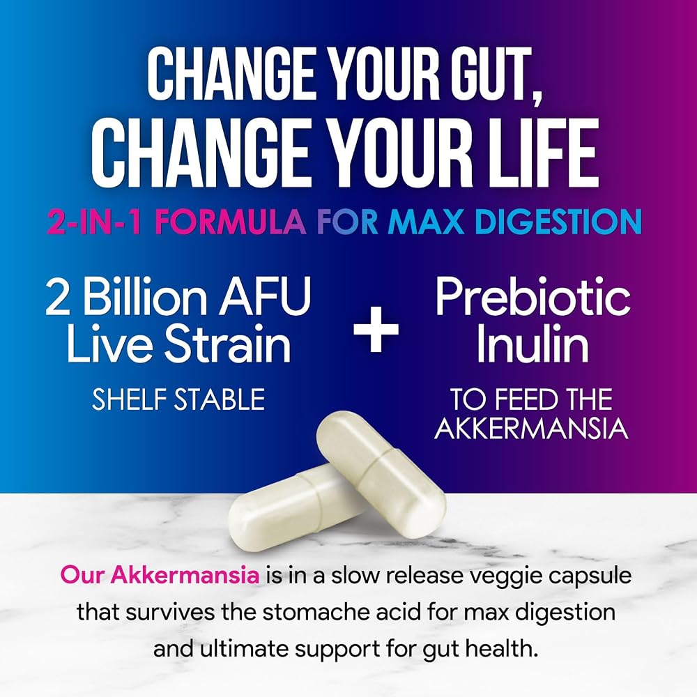 Nature's Peak Akkermansia Gut Health Supplement 2 Billion AFU