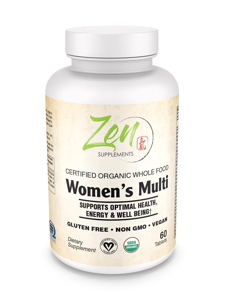Zen Supplements Whole Food Organic Womens Multivitamin - 120 Tablets