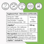 Supersmart L-OptiZinc 30mg Zinc Methionine Supplement - 120 Tablets - image 4