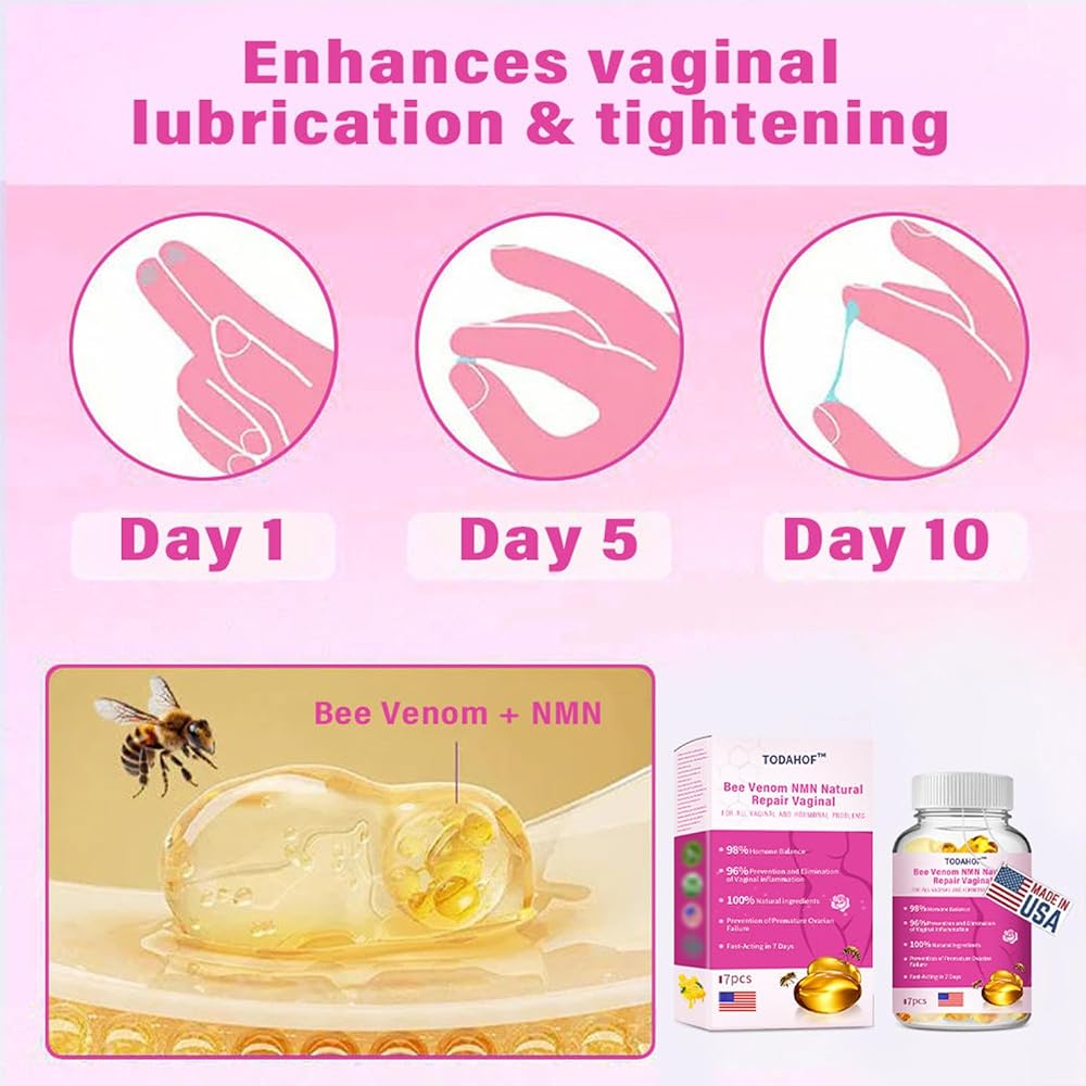 ZVLZVL TODAHOF Bee Venom Natural Vaginal Capsules