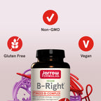 Jarrow Formulas B-Right Vitamin B Complex - 1200 Vegetarian Capsules - image 4