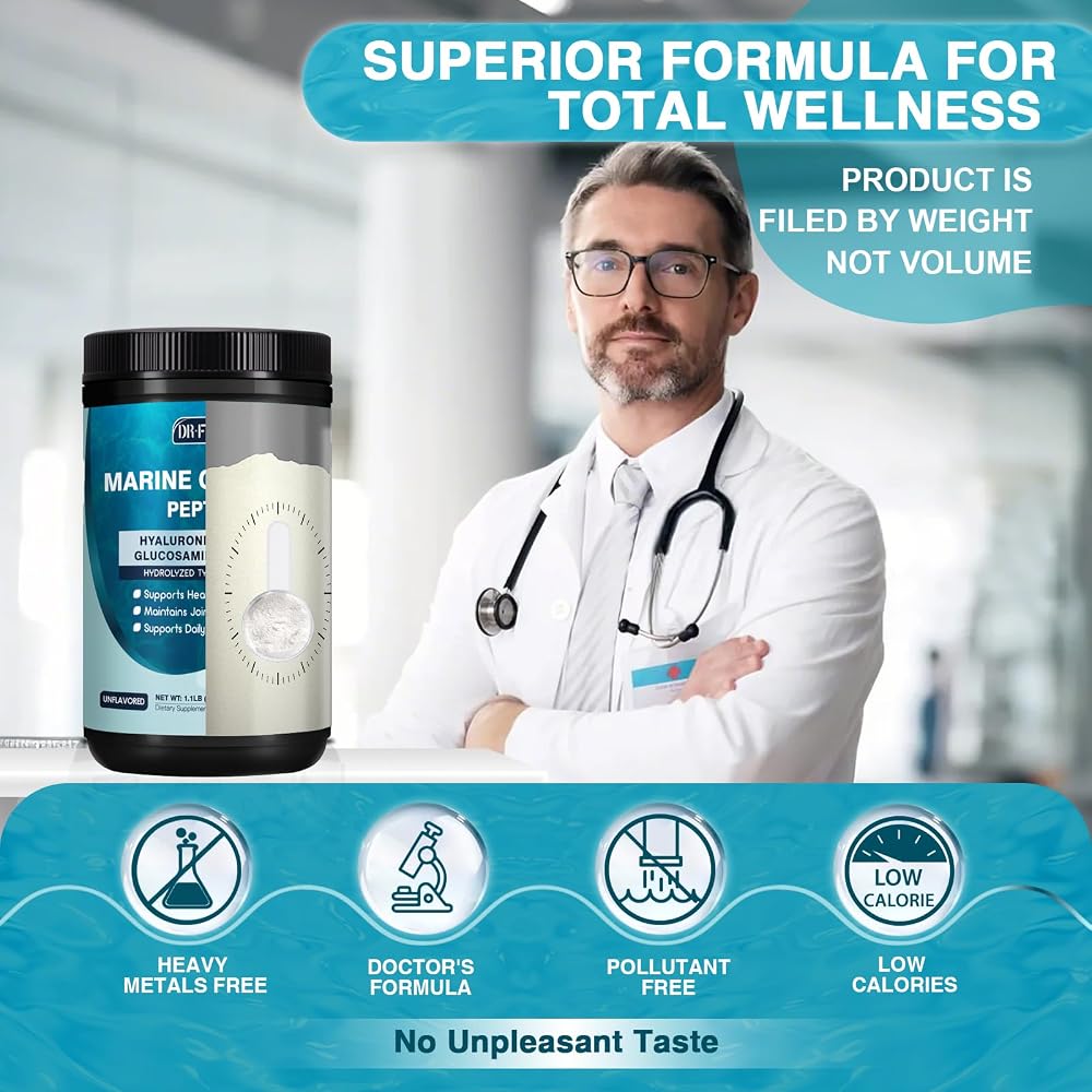 DRFOSTER Marine Collagen Peptides Powder Type I & III - 50 Servings - image 7