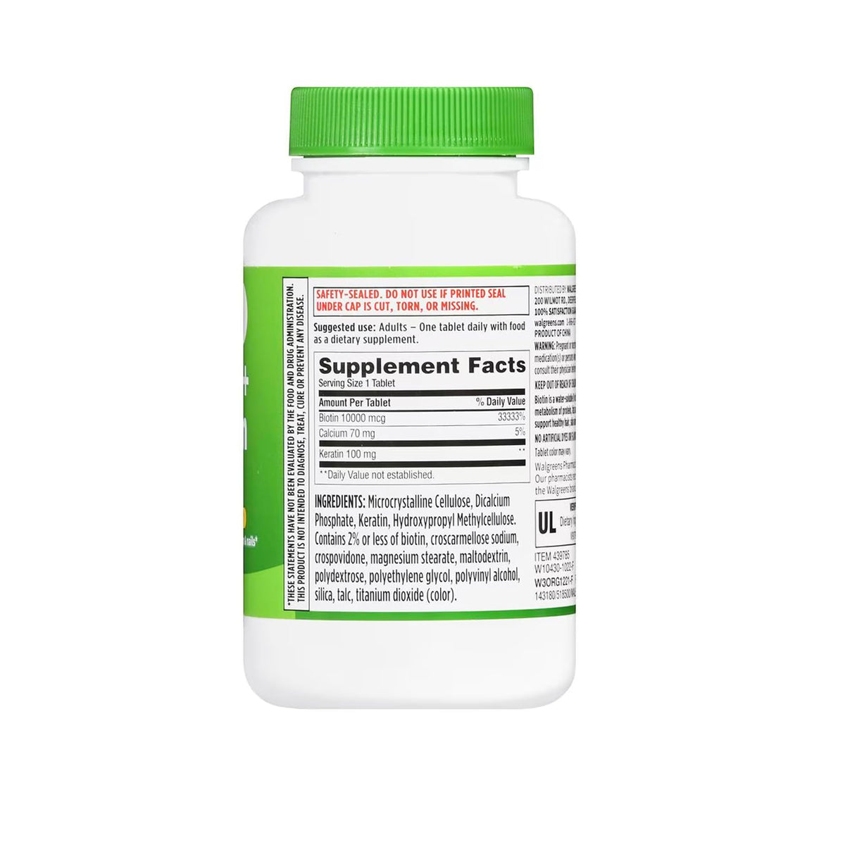 Finest Nutrition Biotin + Keratin - 150 Tablets - image 2