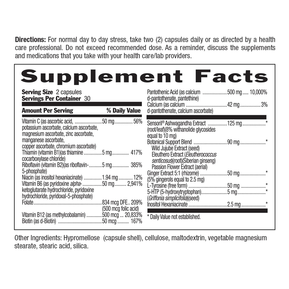 Country Life Stress Shield with Ashwagandha and B Vitamins - 60 Capsules - image 4