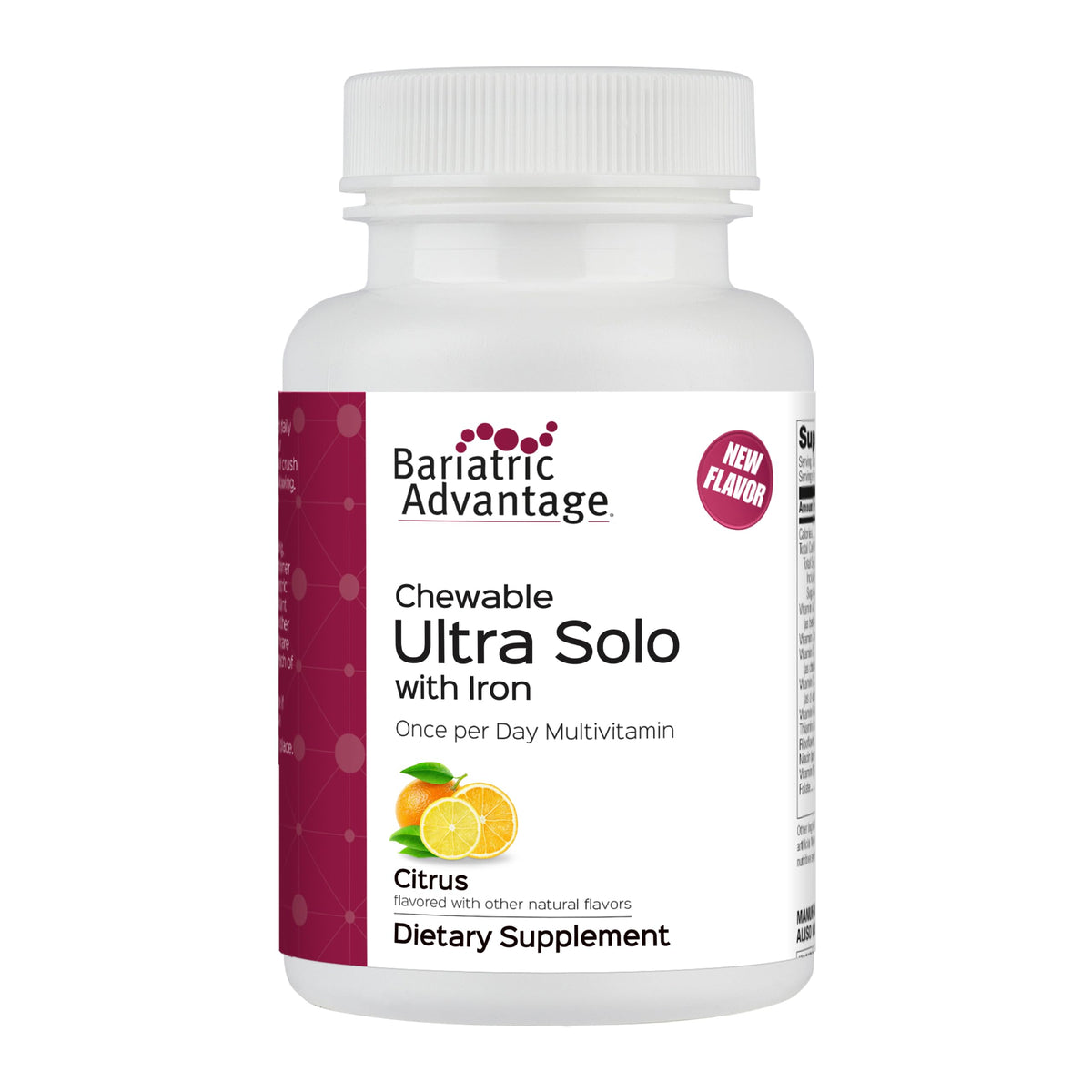 Bariatric Advantage Chewable Ultra Solo with Iron - Once-Per-Day